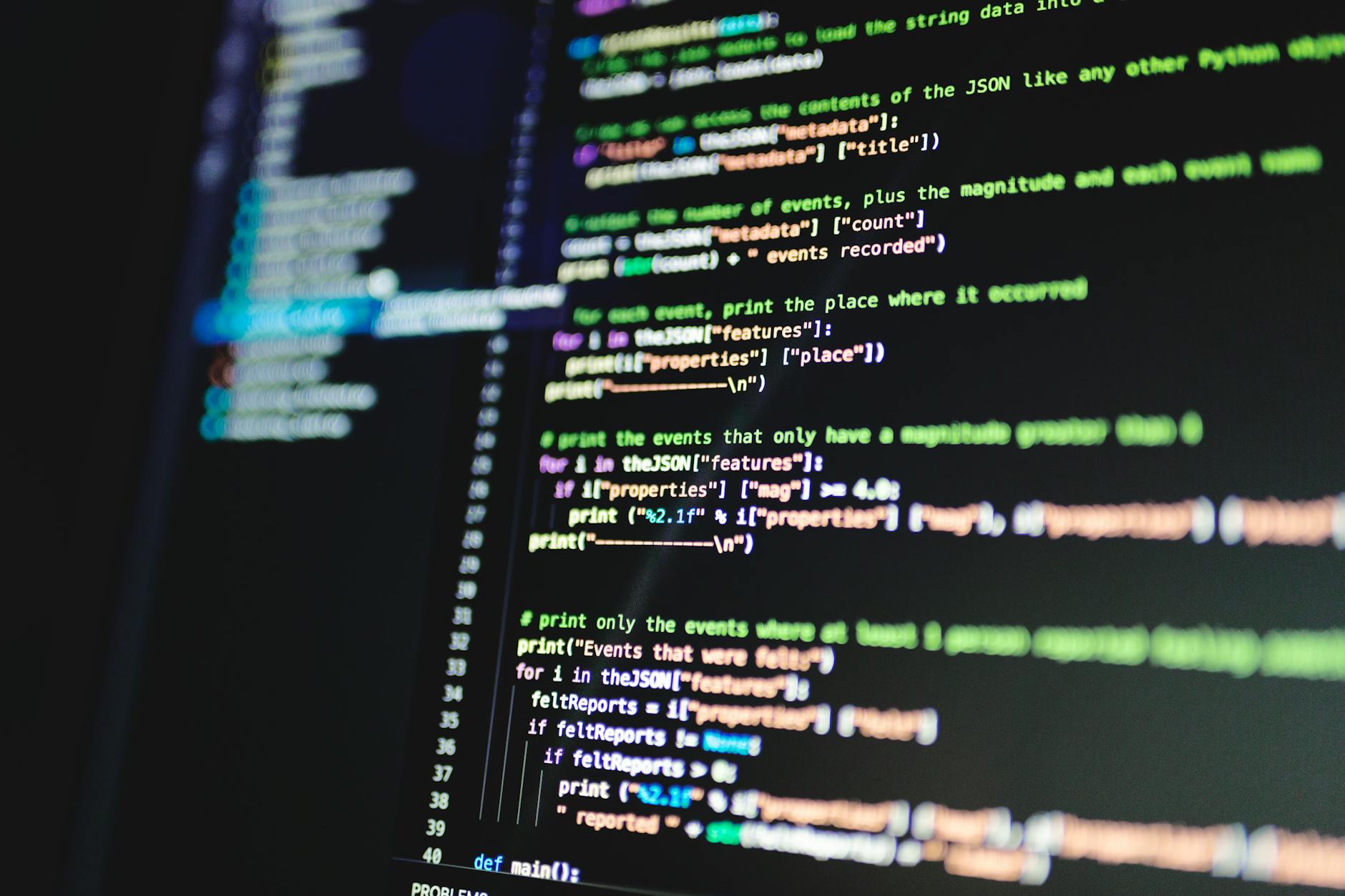 Developer at work